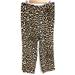 J. Crew Pants & Jumpsuits | J Crew | Leopard Print Pant Ankle Nwt | Color: Black/Brown | Size: 14