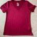 Nike Tops | Like New Nike Womens Vneck Tshirt Raspberry Color Size L | Color: Pink | Size: L