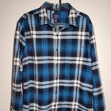 American Eagle Outfitters Shirts | Men's American Eagle Checkered Classic Fit Flannel | Color: Blue/White | Size: M