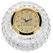 Gold Drexel Dragons Crystal Golf Ball Clock