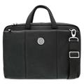 Men's Black Tulane Green Wave University Logo Leather Briefcase