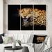 East Urban Home Portrait Of Leopard In Its Natural Habitat - Traditional Canvas Wall Art Print - PT40897 Metal in Black/Brown | Wayfair