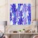 East Urban Home Pattern Herbs & Flowers Painted w/ Violet - Patterned Canvas Wall Art Print Canvas in Blue/Indigo | 30 H x 30 W x 1 D in | Wayfair