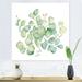 East Urban Home Green Eucalyptus Bouquet On White - Traditional Canvas Wall Art Print Canvas in Green/White | 16 H x 16 W x 1 D in | Wayfair