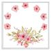 East Urban Home Sakura Blossom Petal Wreath - Traditional Canvas Wall Art Print Canvas in Green/Pink/White | 16 H x 16 W x 1 D in | Wayfair