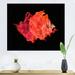 East Urban Home Red Ink Cloud on Black - Photograph on Canvas in Orange/Red | 12 H x 20 W x 1 D in | Wayfair 412D6EA695E24F7FAEA62E95B40BC125