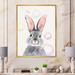 East Urban Home Cute Fluffy Rabbit - Print on Canvas Metal in Gray | 32 H x 24 W x 1 D in | Wayfair A184451441844B3A92D290699C48E120