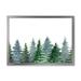 The Twillery Co.® Mountain Landscape w/ Fir Trees II - Print on Canvas Plastic in Green/White | 34 H x 44 W x 1.5 D in | Wayfair
