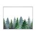 The Twillery Co.® Mountain Landscape w/ Fir Trees II - Print on Canvas Metal in Green/White | 24 H x 32 W x 1 D in | Wayfair