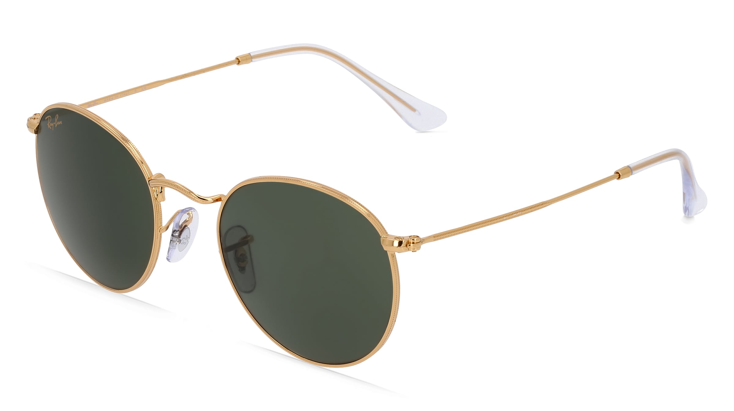 Ray-Ban RB 3447 ROUND METAL Herren-Sonnenbrille Vollrand Rund Metall-Gestell, gold