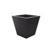 Wausau Tile Inc Theodosius Square Metal Planter Box Metal in Black | 30 H x 20 W x 20 D in | Wayfair WS501-126