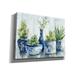 Red Barrel Studio® 'Chinoiserie Plants Bright' By Silvia Vassileva, Canvas Wall Art, 26"X18" Canvas in Blue | 18 H x 26 W x 0.75 D in | Wayfair