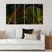 Bayou Breeze Toned Tropical Leaves on IV - 4 Piece Wrapped Canvas Graphic Art Canvas in Black | 28 H x 48 W x 1 D in | Wayfair