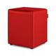 Happers - Pouf Cube Similicuir pour Extérieur ou Intérieur Rouge 1 unité rouge - rouge