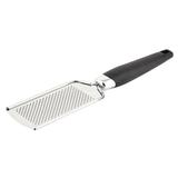 Kitchen Restaurant Plastic Handle Ginger Carrot Cheese Grater Peeler Silver Tone - Black,Silver Tone