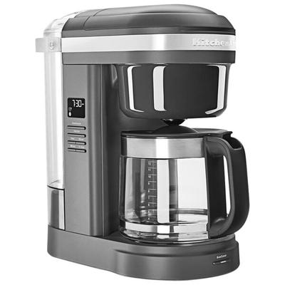 KitchenAid KCM1208DG Gray 12-Cup Drip Coffee Maker with Spiral Showerhead