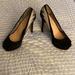 Jessica Simpson Shoes | Jessica Simpson Lightning Bolt Heels | Color: Black/Tan | Size: 7.5