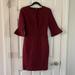 J. Crew Dresses | Nwot J. Crew Bell Sleeve Stretch Ponte Sheath Dress | Color: Red | Size: 2