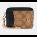 Coach Bags | Nwt, Coach, Signature Corner Zip Card Case | Color: Brown/Tan | Size: 4 1/4”X 3”X 1/4”