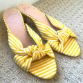 J. Crew Shoes | J. Crew Knotted Kitten Heel Sandals | Color: Yellow | Size: 8