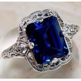 Free People Jewelry | Blue Tanzanite 925 Silver Sapphire Ring | Color: Blue/Silver | Size: Various