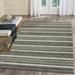 Green/White 42 W in Area Rug - DBK Transitional Modern Rugs Aruba Faded Stripe Indoor Rug Grey Wool | Wayfair DBKARB46753947