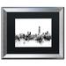 Trademark Fine Art Hong Kong Skyline BW Framed Graphic Art Canvas in Black/White | 0.5 D in | Wayfair MT1025-S1620BMF