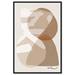 Brown Abstract Shapes by Joss & Main - Floater Frame Print on Canvas in Brown/White | 31 H x 21 W x 1.5 D in | Wayfair