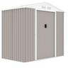 Abri de jardin en acier 2,71 m2 - Kit dancrage inclus - Taupe