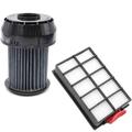 Lot de filtres compatible avec Bosch bgs 61466/01 Roxx`x Pro Energy, 6146601, 618 M1 aspirateur