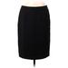 Nine West Casual Skirt: Black Solid Bottoms - Women's Size 8
