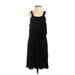 Express Casual Dress - Slip dress: Black Solid Dresses - Women's Size Small