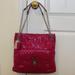 Coach Bags | Coach Poppy Quilted Patent Leather Large Slim Tote Bag Purse F19830 Magenta/Pink | Color: Pink | Size: Os