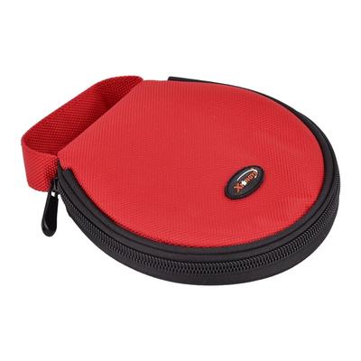 Home Car Nylon Hand Carry Zipper Storage Round Case CD Holder Bag Red 20 Discs