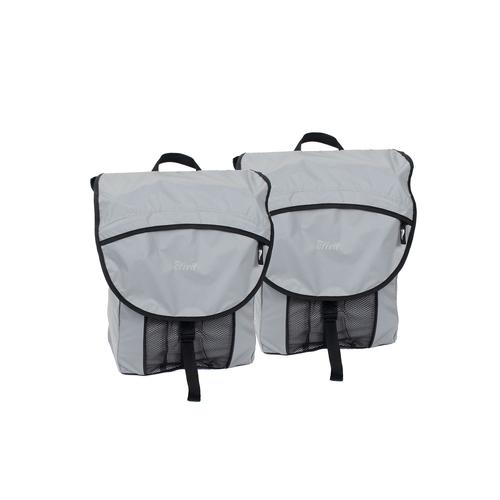 CRIVIT® Fahrrad-Gepäcktaschen 2tlg., reflektierend (Gepäckträgertasche 24L)