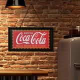 Licensed Coca Cola Framed Flashing LED Marquee Wall Sign (19"x10") - Red - 19" x 10"