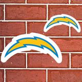 Fathead Los Angeles Chargers 5-Piece Mini Alumigraphic Outdoor Decal Set