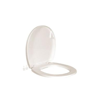 Thetford Toilet Seat For Tecma Silence Plus RV Toilets Bone w/ Chrome Hinges 36503