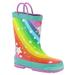 Western Chief Superstar Rain Boot - Girls 5 Infant Blue Boot Medium