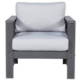 Signature Design by Ashley Amora Outdoor Lounge Chair Set Of 2 Plastic in Gray | 33.5 H x 30.5 W x 29.13 D in | Wayfair P417-820