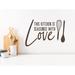 Story Of Home Decals This Kitchen Is Seasoned w/ Love Wall Decal Vinyl in Brown | 8 H x 12 W in | Wayfair KITCHEN 230d