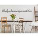 Story Of Home Decals Meals & Memories Are Made Here Wall Decal Vinyl in Black | 6 H x 24 W in | Wayfair KITCHEN 207a