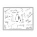 Stupell Industries Love Quotes Word Cloud Hopeful Romantic Phrases - Textual Art Canvas in Black/White | 24 H x 30 W x 1.5 D in | Wayfair