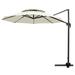 Arlmont & Co. Pulk 120" Round Cantilever Umbrella, Steel in White | 98.8 H x 120 W x 120 D in | Wayfair A2C9D8ECE90F4FE8A6A4E5FAB6575957