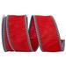The Holiday Aisle® Striped Ribbon Fabric in Red | 2.5 H x 4 W x 4 D in | Wayfair D694F7FF0D114DF78A0D6D7553C7631F