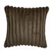 Everly Quinn Raveen - Faux Fur Striped Cushion Pillow Cover | Throw Cushion Covers | 20X20 In | 20 H x 20 W x 8 D in | Wayfair