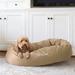 Majestic Pet Products Majestic Pet Personalized Bagel Donut Bolster Dog Bed Metal | 11 H x 52 W x 35 D in | Wayfair 720570929043-Baskerville-Brown