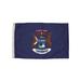 Arlmont & Co. Michigan Nylon 3 x 5 ft. House Flag w/ Heading & Grommets in Blue | 1.5 H x 6.25 W in | Wayfair 8865437201374DE5AEF84691E9B71AFB