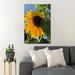 Gracie Oaks Yellow Sunflower In Bloom During Daytime 36 - 1 Piece Rectangle Graphic Art Print On Wrapped Canvas in Green/Yellow | Wayfair