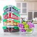 Prep & Savour 5 Container Food Storage Set Glass in Green/White | 2.72 H x 6.26 W x 8.23 D in | Wayfair 2A571DC98A0D4105BC5C755009C01A8C